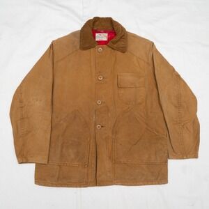 Vtg 50s Penneys Foremost Duck Canvas Hunting Chore Coat Jacket Size 44‎
